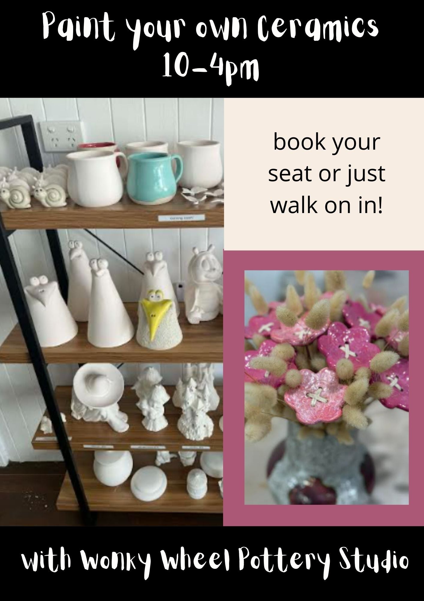 Paint your own Ceramics - Every Thursday 10am to 4pm - Walkins Welcome